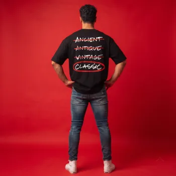 Classic Over Trend Oversized Graphic T-Shirt | Premium Black Streetwear Tee