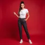 "Your Opinion" Minimalist Graphic White T-Shirt | Sarcastic Line Art Tee for Women