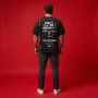 "Inner-City Riot II" Boothroyd Vintage Oversized Graphic Black T-Shirt for Men