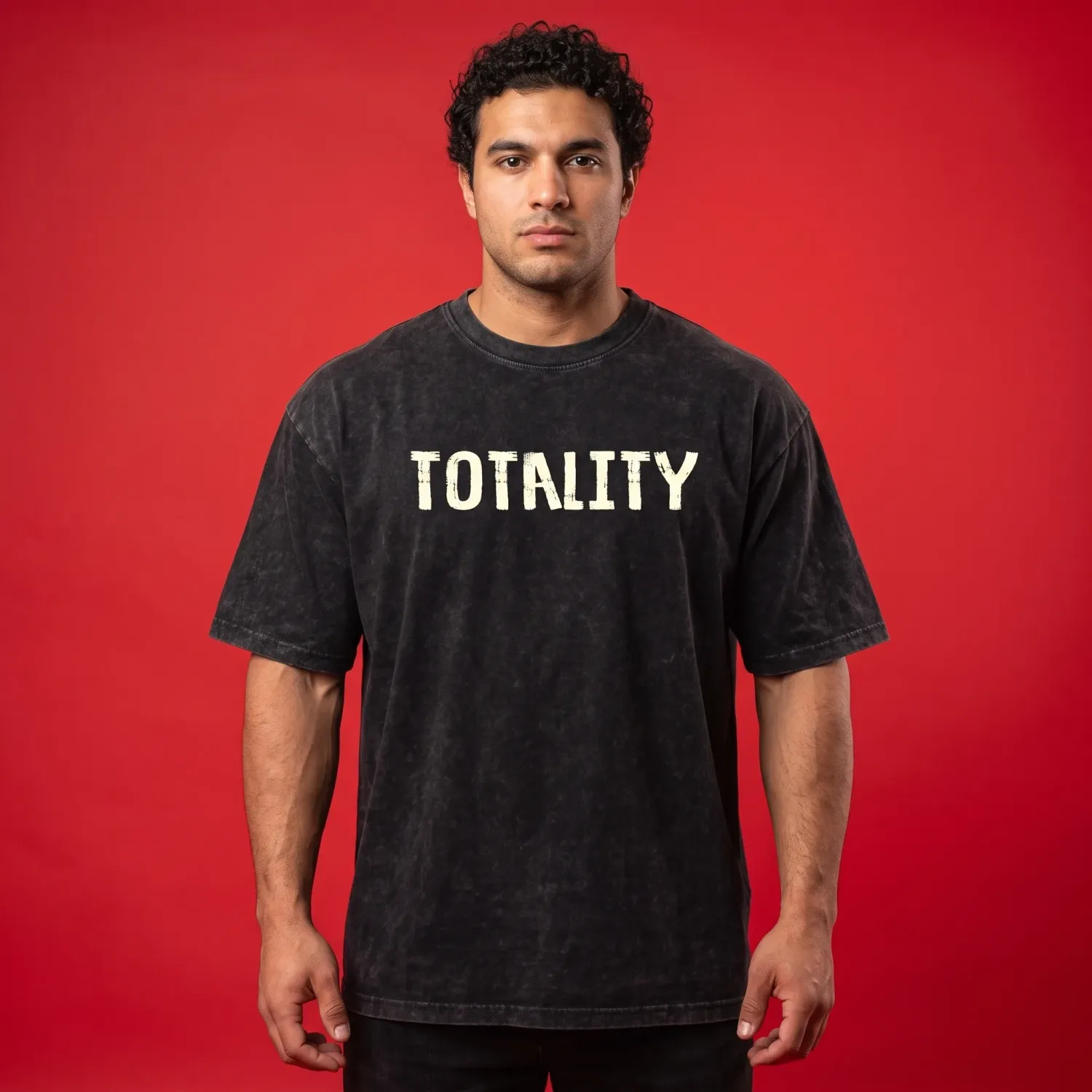 "Totality" Van Gogh Starry Night Eclipse Vintage Oversized Graphic Black T-Shirt for Men