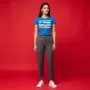 "Donald Duck Peeking Stripes" Royal Blue Graphic T-Shirt for Women