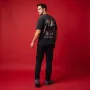 "King of the Air - Eagle" Vintage Oversized Graphic Black T-Shirt for Men