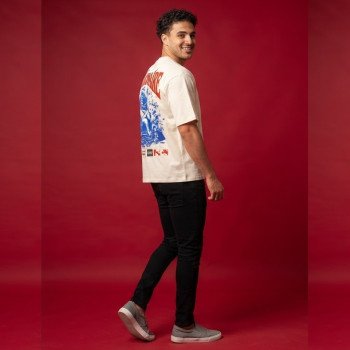 Billionaire Cupid Oversized Graphic Tee | Premium Off-White Streetwear T-Shirt with Back Print