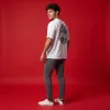 Unique Fingerprint Oversized Graphic Tee | Premium White Streetwear T-Shirt with Bold Back Print