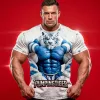 Pumping Tiger Heavyweight White Acid Wash Graphic T-Shirt