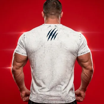 Pumping Tiger Heavyweight White Acid Wash Graphic T-Shirt