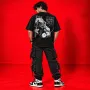 Iron Is the Cure Oversized Acid Wash Black T-Shirt