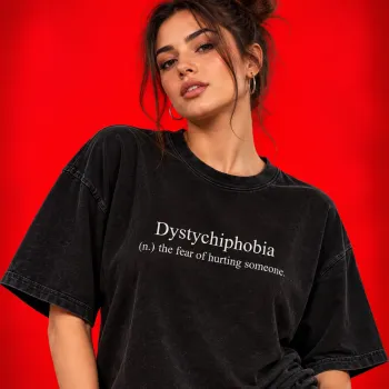 Dystychiphobia Definition Aesthetic Oversized T-Shirt