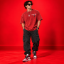 Kalakar Bano Oversized Acid Wash Red T-Shirt