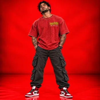 Marlboro Style Attitude Classic Red Oversized T-Shirt