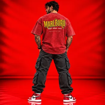 Marlboro Style Attitude Classic Red Oversized T-Shirt