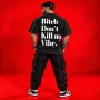 Bitch Don't Kill My Vibe Oversized Acid Wash T-Shirt – Bold Back Print