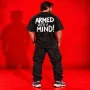 Armed With a Mind Oversized Acid Wash T-Shirt – Bold Back Print Streetwear