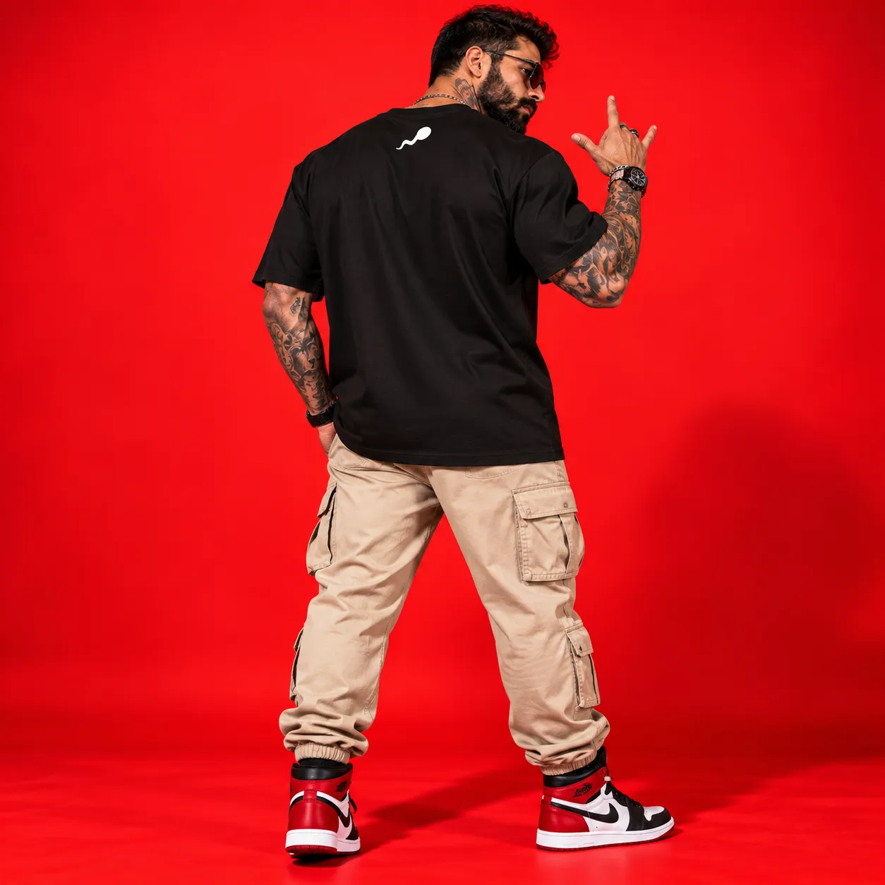 "Daddy's Best Shot" Graphic Black T-Shirt Men