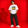 Don't THINK Too Much Oversized White Graphic T-Shirt – Streetwear