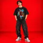 Dragon Dope Acid-Wash Black Oversized Graphic T-Shirt