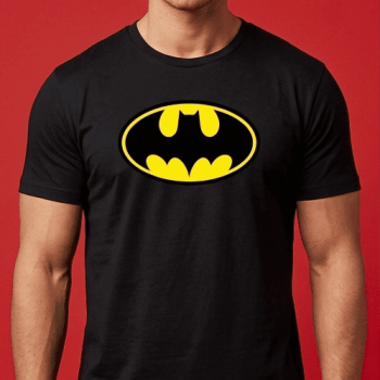 Men's Classic Batman Logo T-Shirt – Black