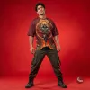 Rudra Tandav Divine Fury Graphic Oversized T-Shirt – Crimson Maroon