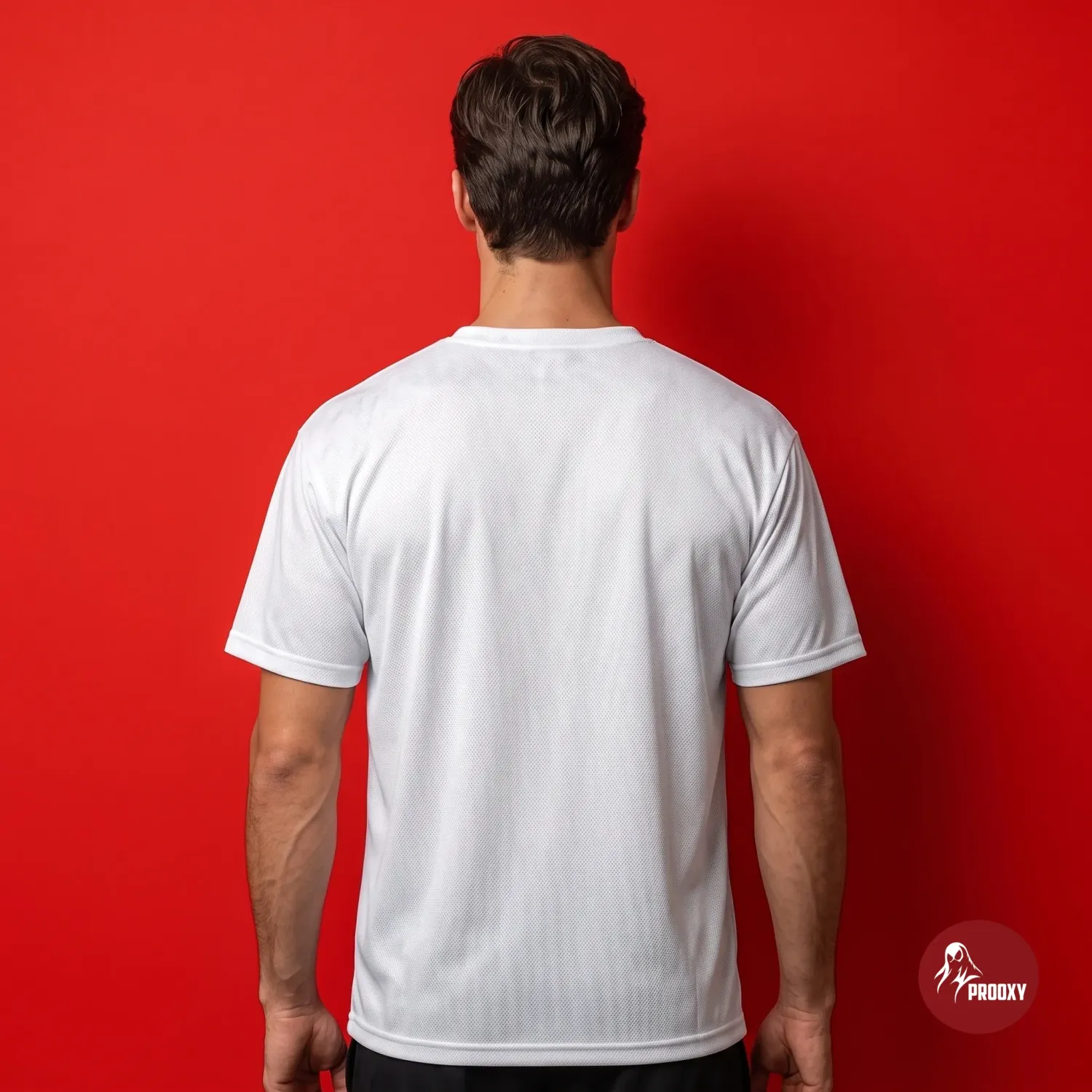 Prooxy Superdad Peel-Effect Athletic Mesh Graphic T-Shirt