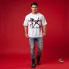 Violence from the Streets Oversized Boxing Graphic Mesh T-Shirt