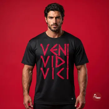 VENI VIDI VICI Distressed Graphic Oversized Performance T-Shirt Pure 240gsm Cotton
