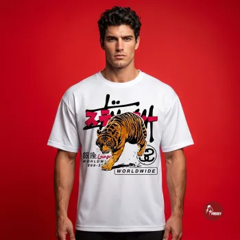 Tokyo Drift Tiger Oversized Tee Asian Streetwear Graphic T-Shirt