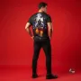 Divine Shiva Cosmic Force Oversized Men's Black T-Shirt Maha Mrityunjaya Mantra Tee