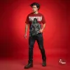 Shastra Epic Warrior Red Athletic Graphic T-Shirt