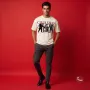 Civilized Dapper Animals Graphic Printed Oversized Off-White T-Shirt