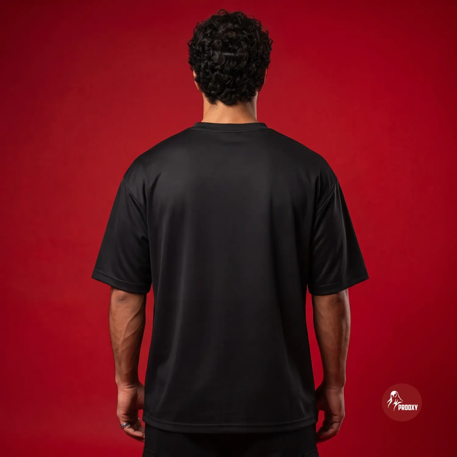 It's Too Peopley Outside Oversized Black T-Shirt with Tom Graphic