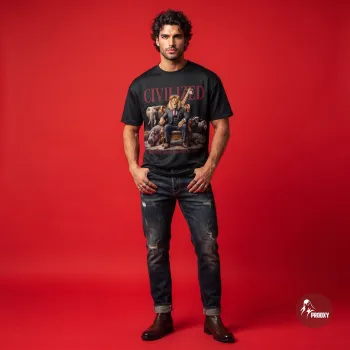 Civilized Lion Kingpin Graphic Black T-Shirt