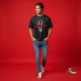 Caution Doberman Graphic Black T-Shirt