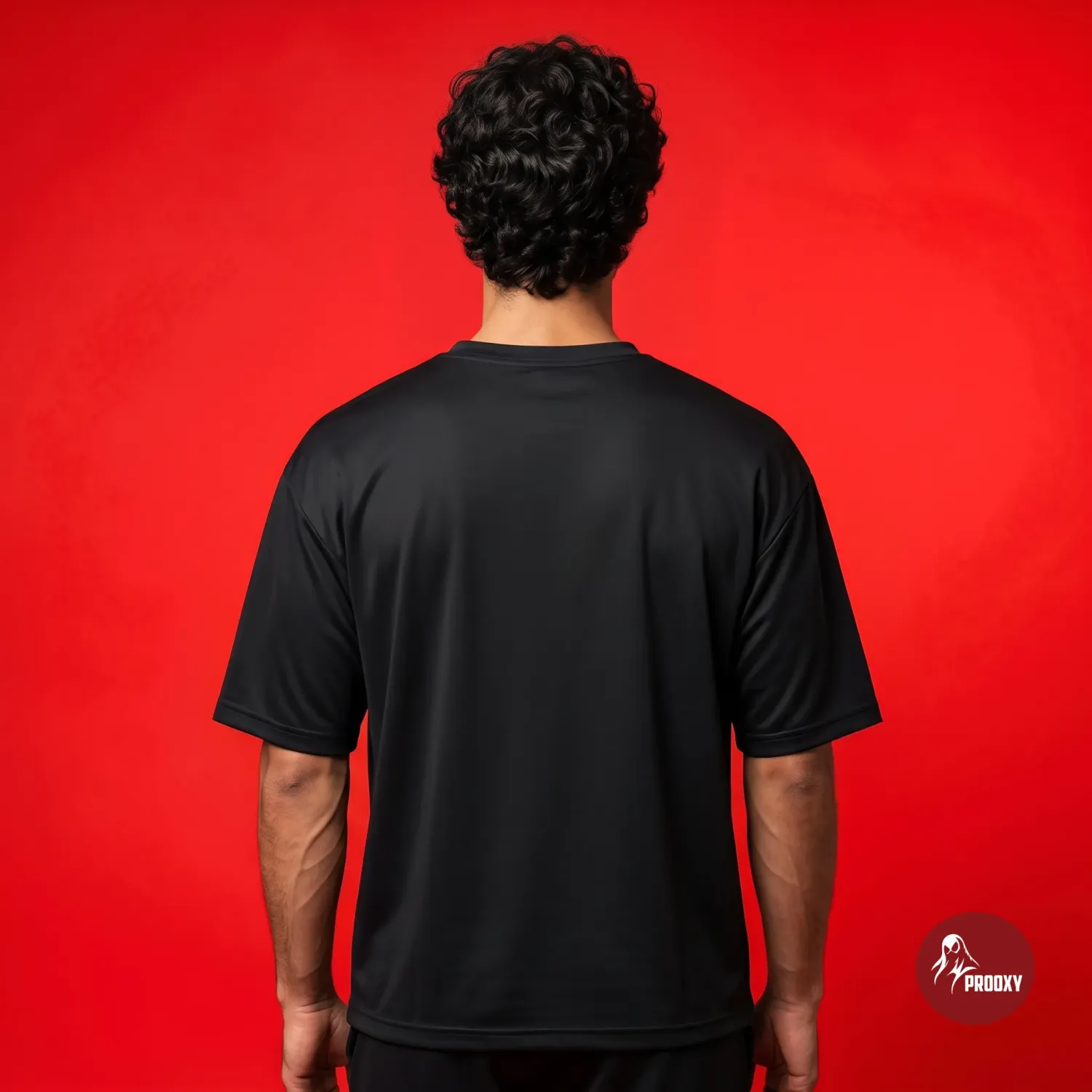 Venomous Friends Oversized Black T-Shirt with Red Graphic Print