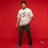 Zindagi War Acid-Wash Oversized Graphic T-Shirt
