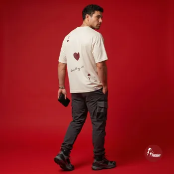 Lucky Me "Ace of Hearts" Oversized Tech Mesh T-Shirt