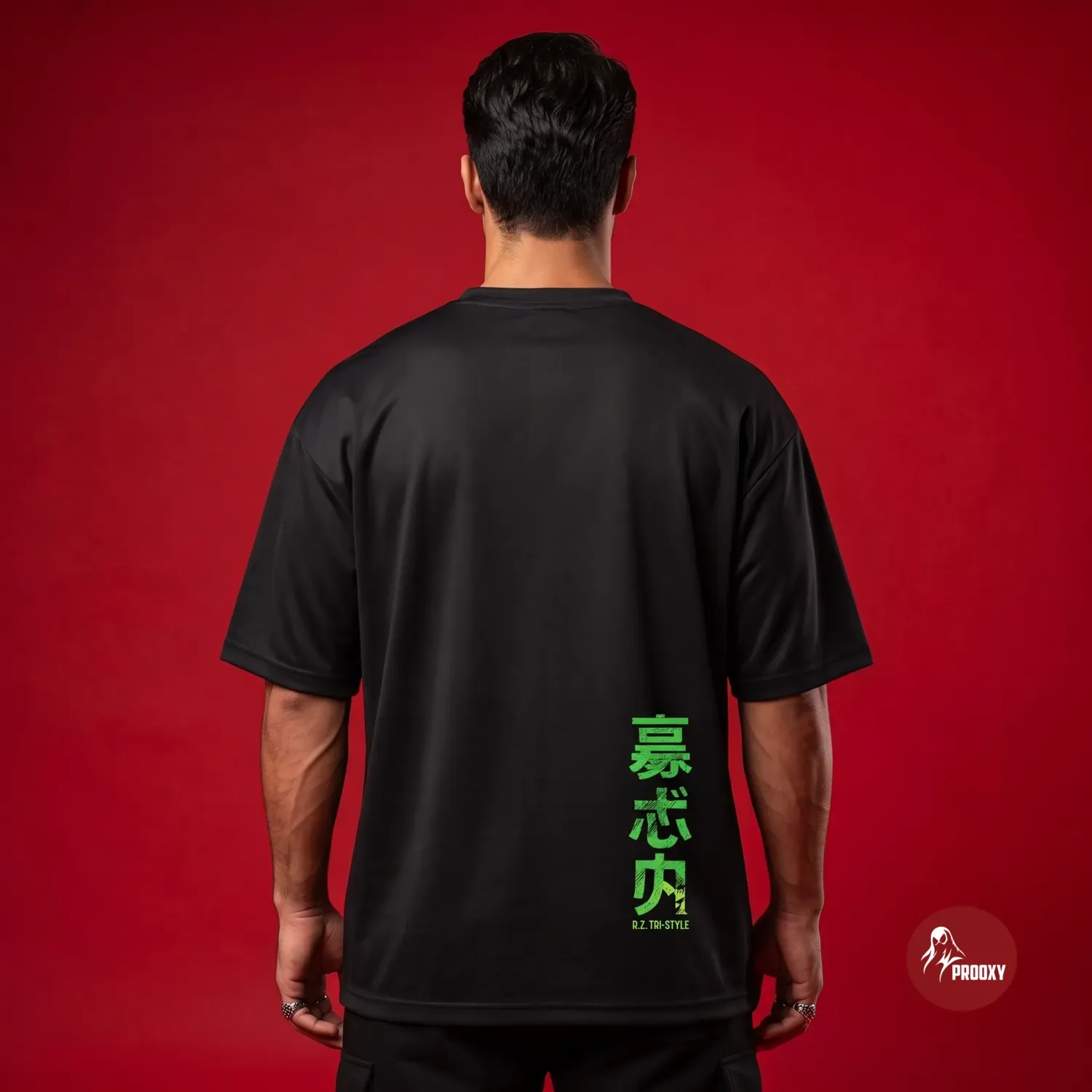 Demon Slash Roronoa Zoro Inspired Oversized Anime Graphic Mesh T-Shirt