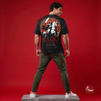 Kalki The Tenth Avatar oversized Performance Mesh T-Shirt
