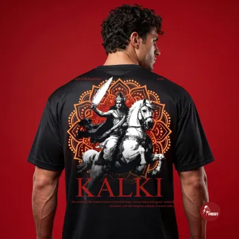 Kalki The Tenth Avatar oversized Performance Mesh T-Shirt