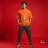The Bal Hanuman Strength Oversized T-Shirt Vibrant Orange
