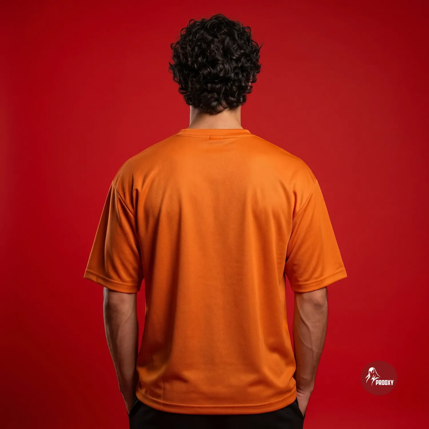 The Bal Hanuman Strength Oversized T-Shirt Vibrant Orange