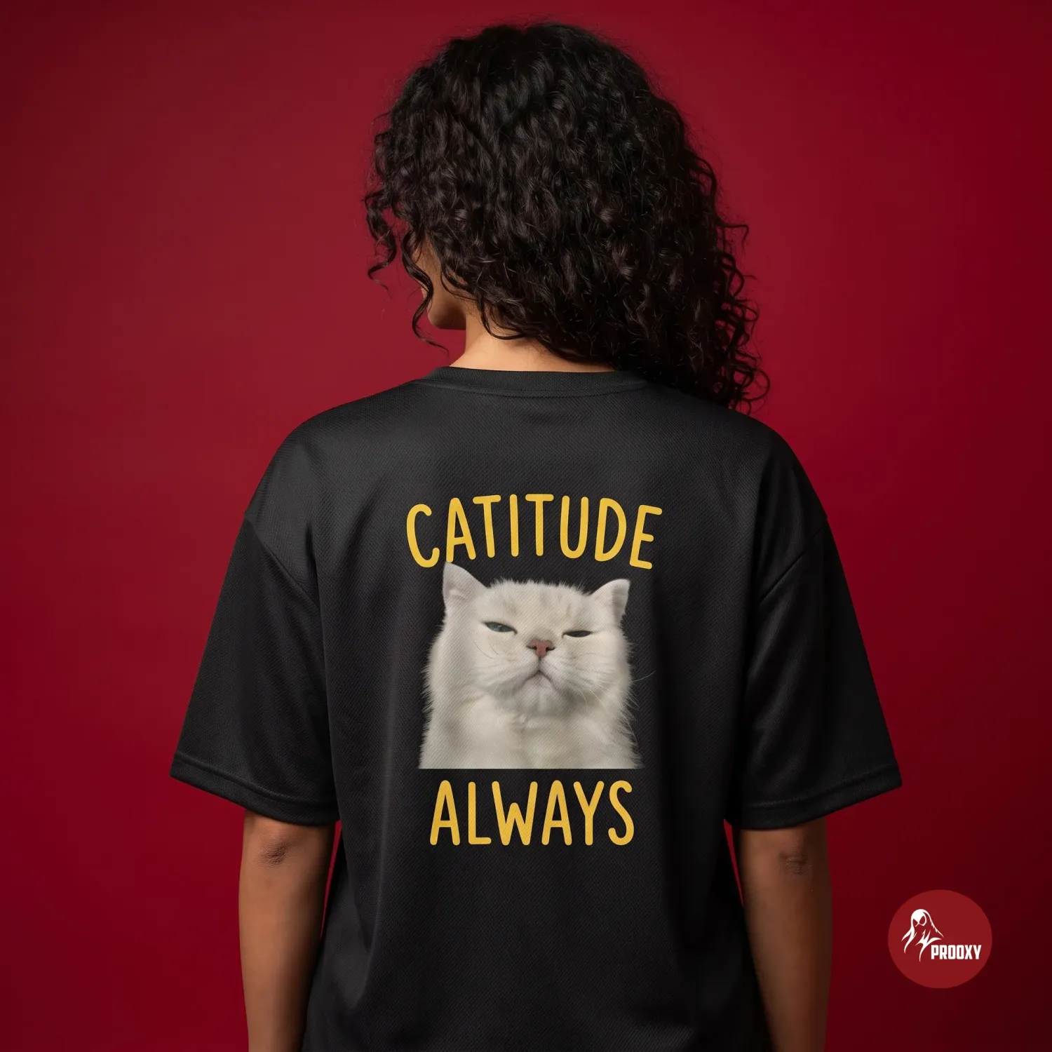 Catitude Always Oversized T-Shirt