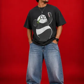 Selfie Panda Oversized T-Shirt