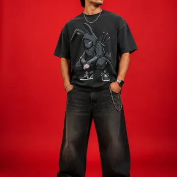 Bunny Ninja Oversized T-Shirt