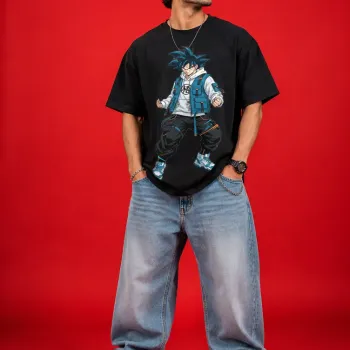 Super Saiyan Streetwear Oversized T-Shirt